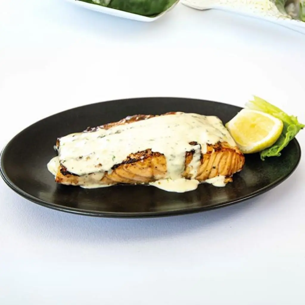 Salmon Fillet With Cream Sauce